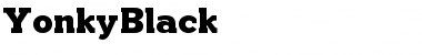 Yonky Black Font