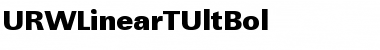 URWLinearTUltBol Regular Font