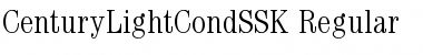 CenturyLightCondSSK Regular Font