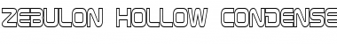 Zebulon Hollow Condensed Regular Font