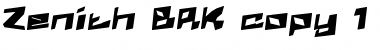 Zenith BRK Regular Font