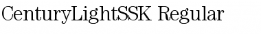 CenturyLightSSK Regular Font