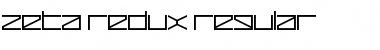 Zeta Redux Regular Font
