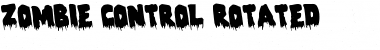 Zombie Control Rotated Font