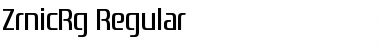 Zrnic Regular Font