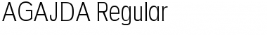 AGAJDA Regular Font