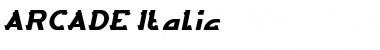 ARCADE Italic Font