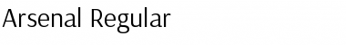 Arsenal Regular Font