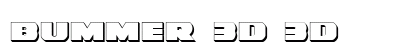 Bummer 3D 3D Font Preview