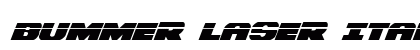 Bummer Laser Italic Laser Italic Preview