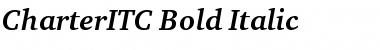 CharterITC Bold Italic Font