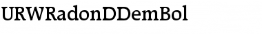 URWRadonDDemBol Regular Font