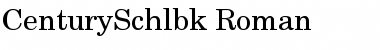 CenturySchlbk-Roman Font
