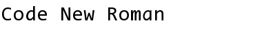 Code New Roman Regular Font