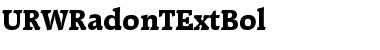 URWRadonTExtBol Regular Font
