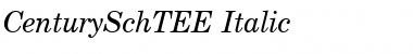 CenturySchTEE Italic Font