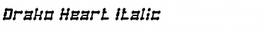 Drako Heart Italic Font
