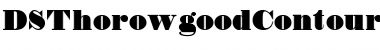 DS Thorowgood Contour Regular Font