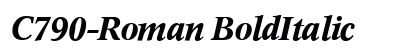 C790-Roman BoldItalic font free download
