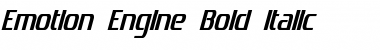 Emotion Engine Bold Italic Font
