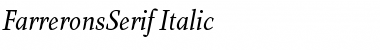 Farrerons Serif Italic