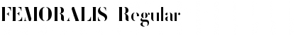 FEMORALIS Regular Font