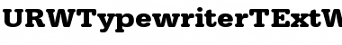URWTypewriterTExtWid Bold Font