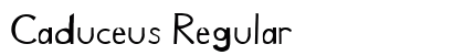 Caduceus Regular Font Preview