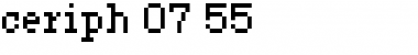 ceriph 07_55 Regular Font