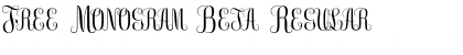 Free Monogram Beta Font
