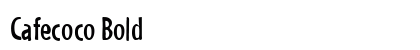 Cafecoco Bold Font Preview