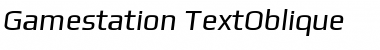 Gamestation Text Italic Font