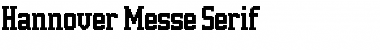 Hannover Messe Serif Regular Font