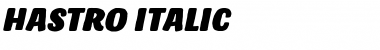 Hastro Italic Font