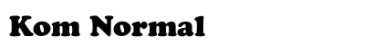 Kom Normal font free download