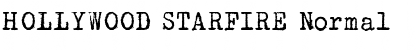 HOLLYWOOD STARFIRE Normal Font