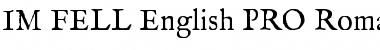 IM FELL English PRO Regular Font