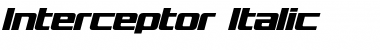 Interceptor Italic Font