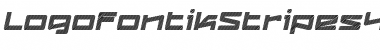Logofontik 4F Stripes Italic