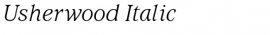 Usherwood Italic Font