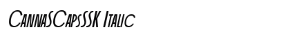 CannaSCapsSSK Italic font free download