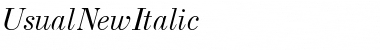 UsualNew Italic