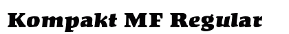 Kompakt MF Regular font free download