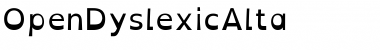 OpenDyslexicAlta Regular Font