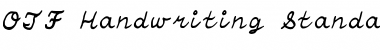 Download OTF Handwriting Standard Font