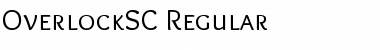 Overlock SC Regular Font
