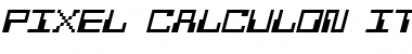 Pixel Calculon Italic Font