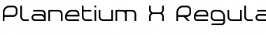 Planetium-X Regular Demo Regular Font