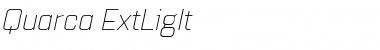 Quarca Ext Light Italic Font