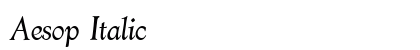 Aesop Italic Preview